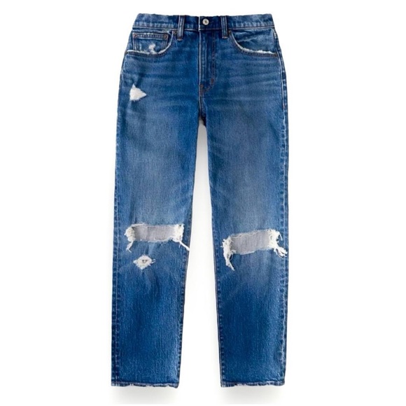 Abercrombie & Fitch Denim - Abercrombie The Boyfriend Mid-rise jeans